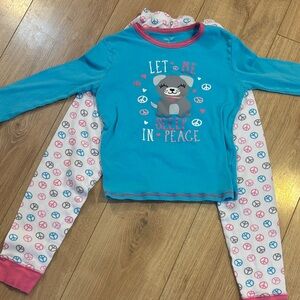 Betty Boop Turquoise and Pink Kids Pajama Set